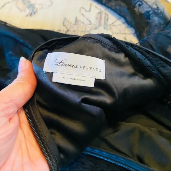 Lovers + Friends Black Lace Sheer Nora Jumpsuit - Picture 7 of 8